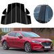Накладки (наклейки) на стійки дверей Mazda 6 2012-2023 чорний глянець комплект 10шт. - зображення 1