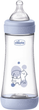 Бутылочка для кормления пластиковая Chicco Perfect 5 с силиконовой соской 4+ месяцев 300 мл Голубая (20235.22.40) - изображение 1