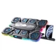 Підставка для ноутбука 17.3 дюймів Ice Coorel Q-10 8xfans+Aluminum plate RGB LCD - зображення 1