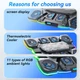 Підставка для ноутбука 17.3 дюймів Ice Coorel Q-10 8xfans+Aluminum plate RGB LCD - зображення 6