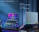 Охлаждающая подставка для ноутбука 17 дюймов Ice Coorel Q-5 4xfans+Aluminum plate RGB LCD - изображение 7
