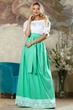 Жіноча розкльошена спідниця з стрейч котону з мереживом Seventeen L-XL Бірюзовий (2000000082219) - зображення 4