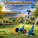 Акумуляторна коса для робіт у саду 3600W електричний тример для трави на колесах - зображення 4