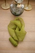 Жатий шовк стрічка для декору VTILENE, Bright olive, 1.5 см, 3 м - зображення 1