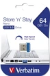 USB флеш накопичувач Verbatim 64GB Store 'n' Stay NANO Blue USB 3.2 (98711) 327324 - зображення 5