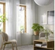 Гардини IKEA LILL ЛІЛЛЬ 2 шт. білі 100.702.62 - изображение 2