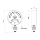 Термоманометр Thermo Alliance Standart 80 мм 1/2", нижня підключка SD17210B - зображення 2