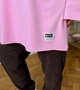Жіночий лонгслів з двонитки оверсайз однотонний весняний G&M k-128560 52-54 Розмір колір рожевий - зображення 3
