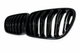 Подвійна решітка радіатора BMW X3 F25 дорестайлінг 2010-2013 чорний глянець M Style гриль ніздрі - зображення 2