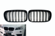 Подвійна решітка радіатора BMW X3 F25 дорестайлінг 2010-2013 чорний глянець M Style гриль ніздрі - зображення 1
