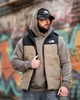 Стильна чоловіча демісезонна жилетка The North Face 2XL чорно-бежева (95328) - зображення 7