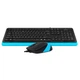 Комплект клавиатура+ мышка A4tech F1010 Blue - изображение 3