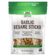Кунжутные палочки с чесноком NOW Foods, Real Food "Garlic Sesame Sticks" натуральные снеки (255 г) - изображение 1