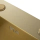Кухонная мойка GAPPO GS5050-3 Встраиваемая, 500x500 мм, нержавеющая сталь, PVD, золото - изображение 5