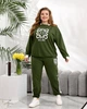 Женский костюм повседневный хаки 52-54 р2322А.357 - изображение 5