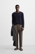 Штани Zara 100% льон хакі 5070/112/737 M - изображение 1