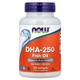 Риб'ячий жир NOW Foods "DHA-250" жирні кислоти омега 3 для здоров'я мозку (120 гельових капсул) - зображення 1