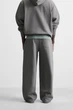 Спортивні штани Zara Relaxed Fit сірий 0761/371/807 XL - изображение 3