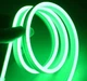 LED NEON стрічка 5м зелена 0764 12В силіконова неонова стрічка IP65 гнучка вологозахищена підсвітка для вивісок фасаду інтер'єру рекламна контурна підсвітка з блоком живлення - изображение 1