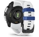Смарт-годинник Garmin Instinct 3 – 45 mm, Solar, Whitestone with whitestone/bolt blue silicone band (010-02934-03) - зображення 4