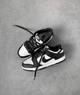 Кроссовки Dunk Low Panda W White/Black DD1503-101 кожаные черные с белым размер 42.5 - изображение 1