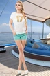 Жіночі літні шорти з тіар-стрейчу з кишенями Summer Dance Seventeen XL Бірюзовий (2000000065755) - зображення 1