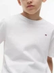 Футболка для подростка с круглым вырезом, Tommy Hilfiger, унисекс, белый цвет, р. XL (164 см) - изображение 2