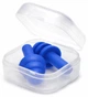 Беруши универсальные для плавания и от шума в пластиковом футляре Earplugs Blue (синий) - изображение 1