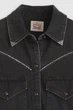 Жіноча джинсова сорочка Levi's 42(S) Чорний джинс (141056) - зображення 5