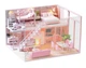 3D Румбокс кукольный дом DIY Cute Rom L-027 Pink house детский конструктор - изображение 2