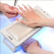 Большая UV/LED лампа для маникюра SUN HPl-1 на ножках с мягкой подставкой для рук 5V 1,5A белая - изображение 2