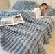 Плед мягкий на диван и кровать Shar Pei LUX 200х230см (Евро), теплый фактурный плед-покрывало Серый - изображение 1
