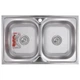 Мийка кухонна Zerix Z8050D-08-180MD Double (micro decor) (ZM0613) (00149587) - изображение 1