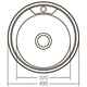 Мийка кухонна Zerix Z490-06-180D (decor) (ZX1583) (00149445) - изображение 2