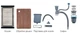 Мийка Mixxus Premium MH7545-SET-05 MICRO DECOR NANO-SILVER (3.0/0.8) комплект (нерж) (MX9635) (00149332) - изображение 4