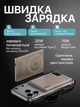 Магнітний ультратонкий павербанк LEXEGO 5000 мА·год MagSafe Qi, бездротова зарядка, PD 20W Type-C, зовнішній акумулятор з TFT дисплеєм Gold (HDL-5-GD) - зображення 2