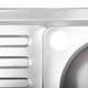 Кухонна мийка накладна Zerix Z8050R-04-160E (Satin) (ZX1615) (00149585) - зображення 3