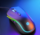Ігрова миша HP G1 дротова USB, з RGB підсвічуванням, 4200DPI, матовий чорний - зображення 1