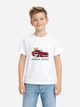 Подростковая футболка для мальчика Наталюкс Street Racer 12380632000 158-164 см Белая (1238063200071) - изображение 1