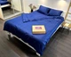 Постельное белье LARA сатин-страйп LUX dark blue d13211е180 с простынью на резинке 180х200х25 евро - изображение 2