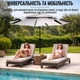 Зонт пляжный садовый рыбацкий антиветер с наклоном Outdoor Umbrella 2 м (MH-5470) Серый - изображение 2