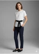 Блуза United Colors of Benetton S Белый 5YJ05Q8V3_черн.пояс - изображение 2