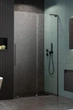 Душові двері RADAWAY Furo SL Brushed GunMetal DWJ 110 см праві скло прозоре 10307572-92-01R+10110530-01-01 - зображення 1