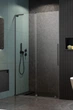 Душові двері RADAWAY Furo SL Brushed GunMetal DWJ 110 см ліві скло прозоре 10307572-92-01L+10110530-01-01 - зображення 1