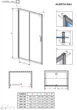 Душові двері RADAWAY Alienta Black DWJ 130 см скло прозоре 10260130-54-01 - зображення 2