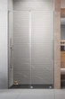 Душові двері RADAWAY Furo SL Brushed Nickel DWJ 110 см ліві скло прозоре 10307572-91-01L+10110530-01-01 - зображення 1