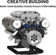 Конструктор Mould King 10088 на 535 деталей, модель двигуна V8, контруктор мотору, контруктор для дорослих, колекційний конструктор - зображення 6