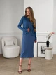 Кофта в рубчик синяя Merlini Артуа 110001123 размер 2XL-3XL - изображение 2