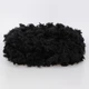 Alize Puffy Furlove, Черный №60 - плюшевая пряжа 100 г/6,3 м, с петлями для вязания руками пледов, игрушек, Ализе Пуффи Фурлав - изображение 3