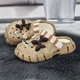 Кроксы детские для девочки Gipanis кофейные с джибитсами 30р (19,5 см) 7180-2 - изображение 3